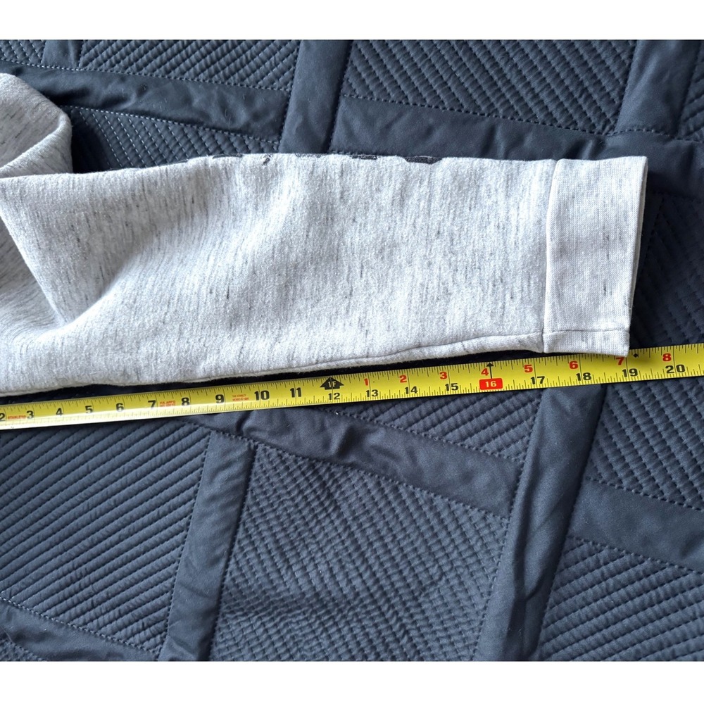 Vail Colorado Cropped Sweatshirt Womens XL‎ Gray Heather Raw Hem Pullover - Picture 4 of 6